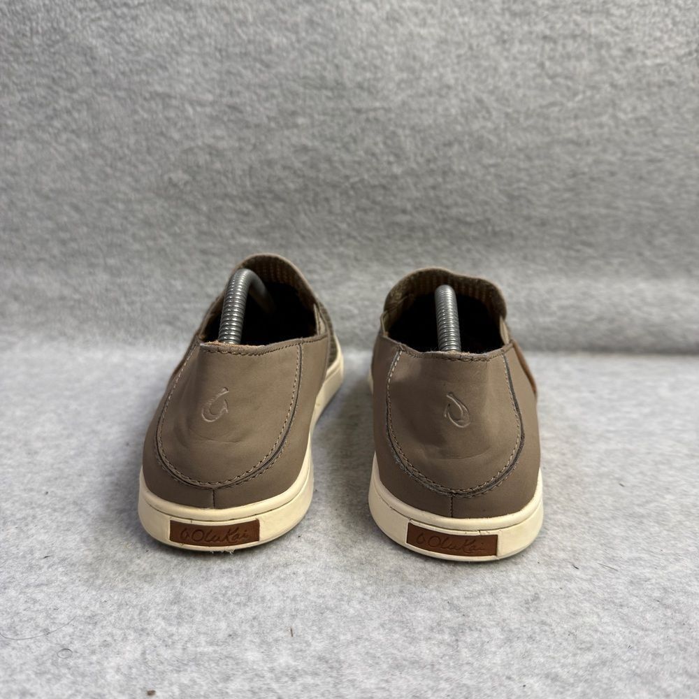 Olukai Womens Shoes Size 7 Pehuea Grey Slip On Low Top Comfort Casual Sneakers - Picture 5 of 10